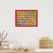 Poster Formation dans des colors mixtes (Cuisine)