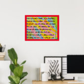 Poster Formation dans des colors mixtes (Bureau à domicile)
