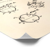 Poster Formation de baseball 1963 Art breveté - Old Peper (Coin)