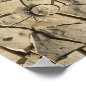Poster Formation de boue fissurée dans le plancher de la  (Coin)