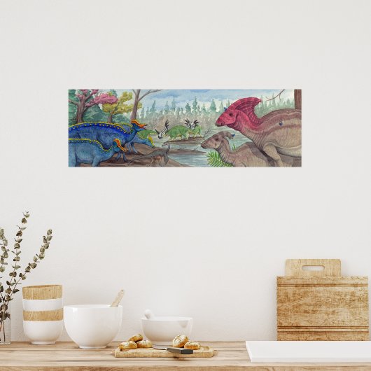 Poster Formation de Dinosaur Park Imprimer (Cuisine)