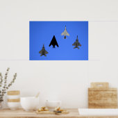 Poster Formation de Jet de chasseur de la Force aérienne (Cuisine)