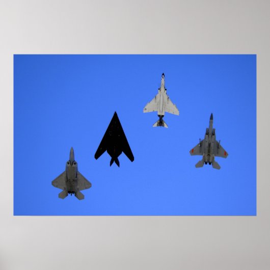 Poster Formation de Jet de chasseur de la Force aérienne (Devant)