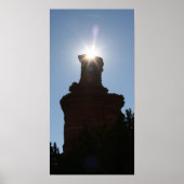 Poster Formation de Lighthouse Rock dans le canyon de Pal (Devant)