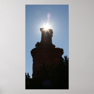 Poster Formation de Lighthouse Rock dans le canyon de Pal