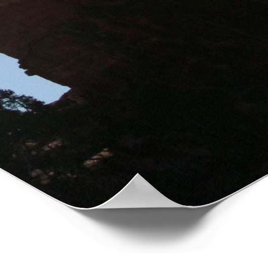 Poster Formation de Lighthouse Rock dans le canyon de Pal (Coin)