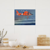 Poster Formation de nageur Secourue de la Garde côtière (Cuisine)