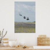 Poster Formation d'hélicoptères Apache AH-64D (Cuisine)
