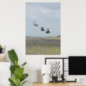 Poster Formation d'hélicoptères Apache AH-64D (Bureau à domicile)