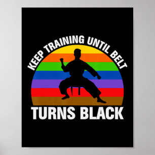 Poster Formation Jusqu'À Ce Que Ceinture Turne Noir Karat