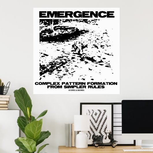 Poster Formation Motif Complexe D'Émergence À Partir De P (Bureau à domicile)
