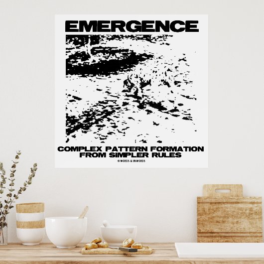 Poster Formation Motif Complexe D'Émergence À Partir De P (Cuisine)