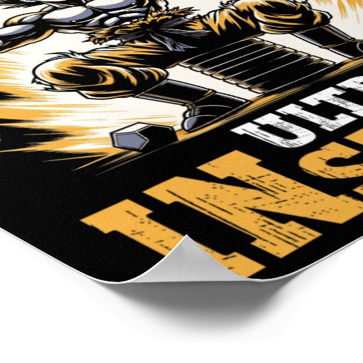 Poster Formation Pour Aller Ultra Instinct Gym Poids Bo (Coin)