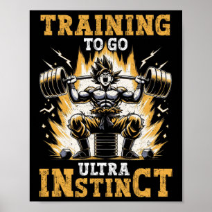 Poster Formation Pour Aller Ultra Instinct Gym Weightlift