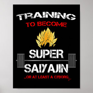 Poster Formation pour devenir un Super Saiyajin - Fitness