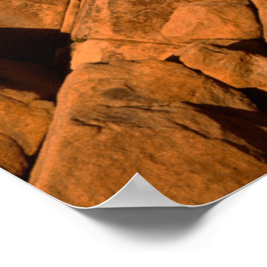 Poster Formation rocheuse unique, Californie (Coin)