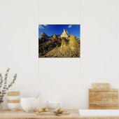 Poster Formations de Badlands dans le parc provincial Din (Cuisine)