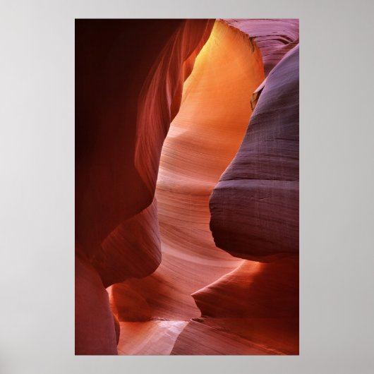 Poster Formations de fentes du canyon Antelope (Devant)