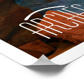 Poster Formations rocheuses du parc national Arches (Coin)