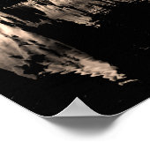Poster Formations rocheuses nocturnes sous les étoiles (Coin)
