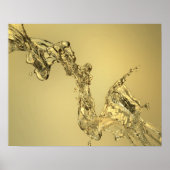 Poster Forme Abstraite formée par l'eau de répartition (Devant)