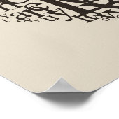 Poster Forme cardiaque à partir de lettres (Coin)