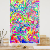 Poster Forme d'art classique abstrait (Cuisine)