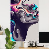Poster Forme d'art classique abstrait (Bureau à domicile)
