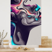 Poster Forme d'art classique abstrait (Cuisine)