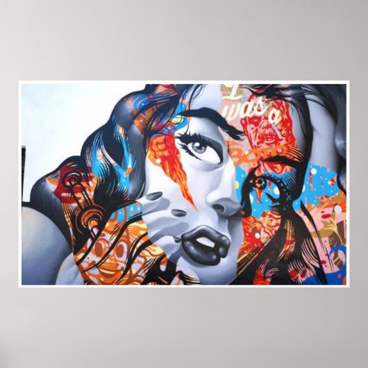 Poster Forme d'art classique abstrait (Devant)