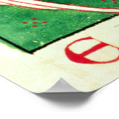 Poster Forme de deux créatures ailées avec entrelacs (Coin)