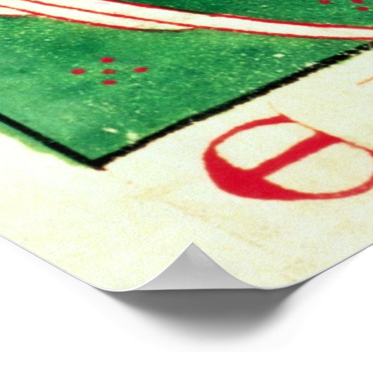 Poster Forme de deux créatures ailées avec entrelacs (Coin)