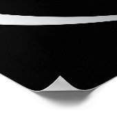 Poster forme de fleur abstraite gris noir (Coin)