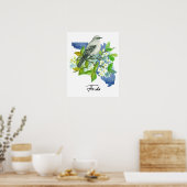 Poster Forme de Floride Fleur d'Orange Moqueur (Cuisine)