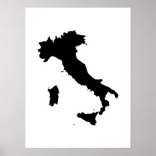Poster Forme de l'Italie