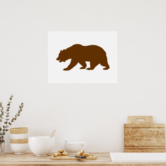 Poster Forme de l'ours (Cuisine)