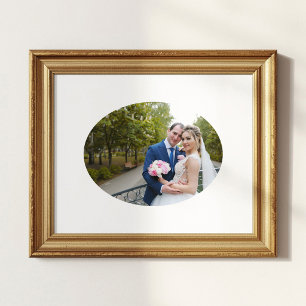 Poster Forme de mariage ovale horizontale Photo