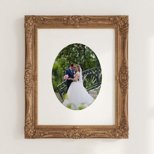 Poster Forme de ovale vertical Photo de mariage