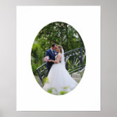 Poster Forme de ovale vertical Photo de mariage (Devant)