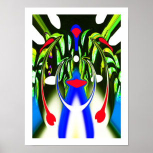Poster Forme de vie végétale extraterrestre art
