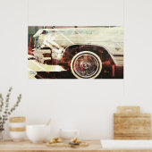 Poster forme de voiture de ville (Cuisine)