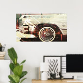 Poster forme de voiture de ville (Bureau à domicile)