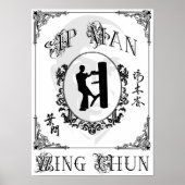 Poster Forme en bois - Ip Man Wing Chun (Devant)
