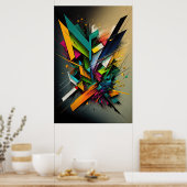 Poster Forme géométrique Abstraite 7 (Cuisine)