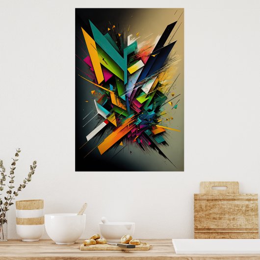 Poster Forme géométrique Abstraite 7 (Cuisine)