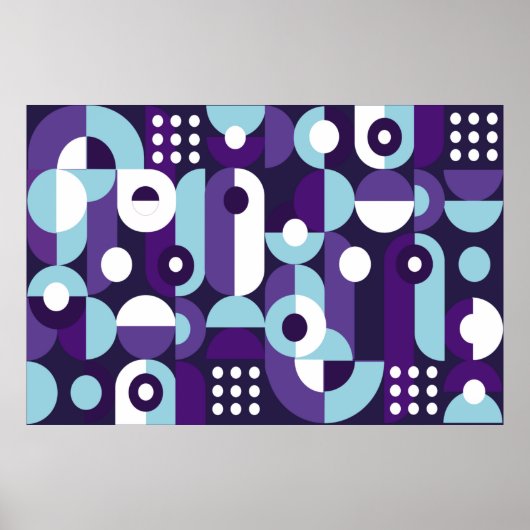 Poster forme géométrique Abstraite abstraite, art, oeuvre (Devant)