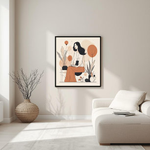 Poster Forme Intemporelle – Art Féminin Minimaliste