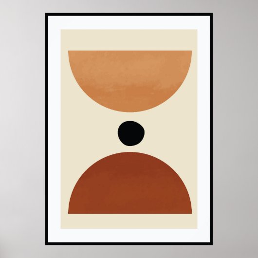 Poster Forme organique abstraite (Devant)