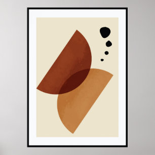 Poster Forme organique abstraite