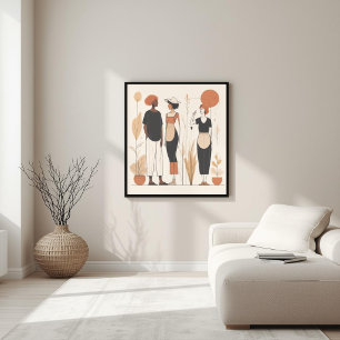 Poster Forme sacrée – Géométrie féminine moderne
